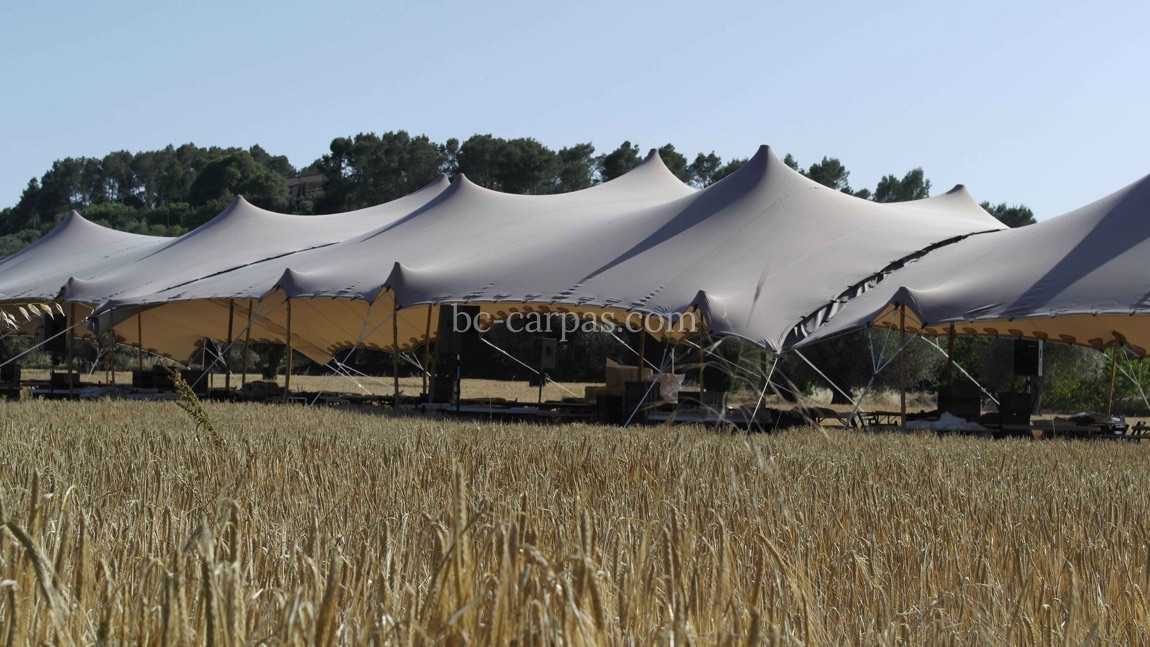 Taupe marquee hire