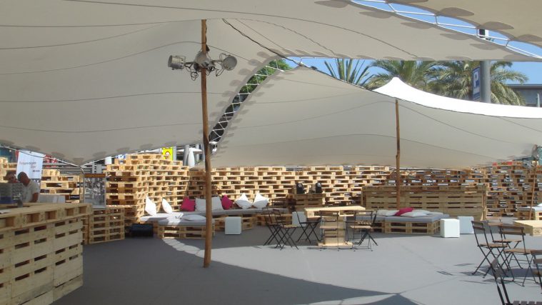 Carpa para evento de regatas